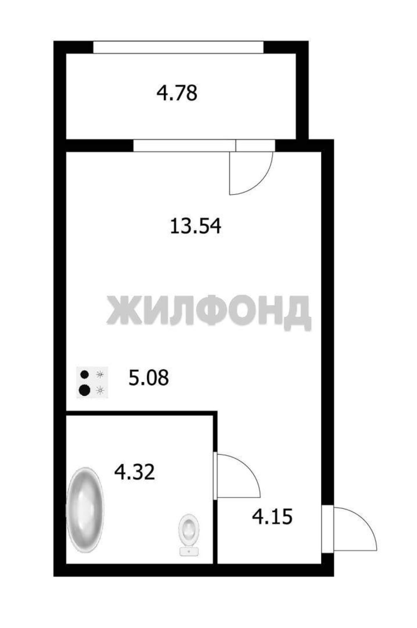 Купить студию за 5 450 000 рублей на Королева улица, д.19