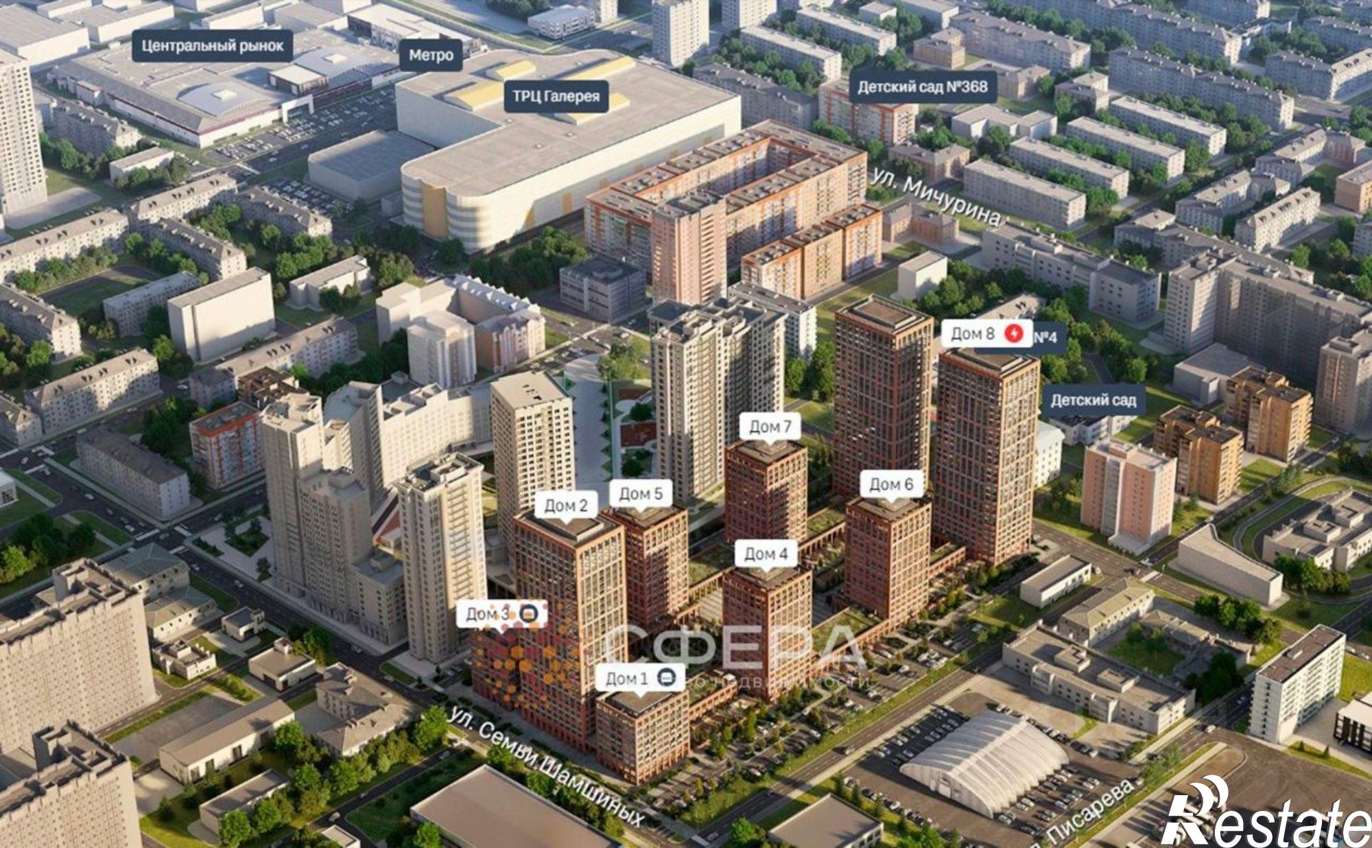 Купить квартиру за 11 350 000 рублей на улица Семьи Шамшиных, 93