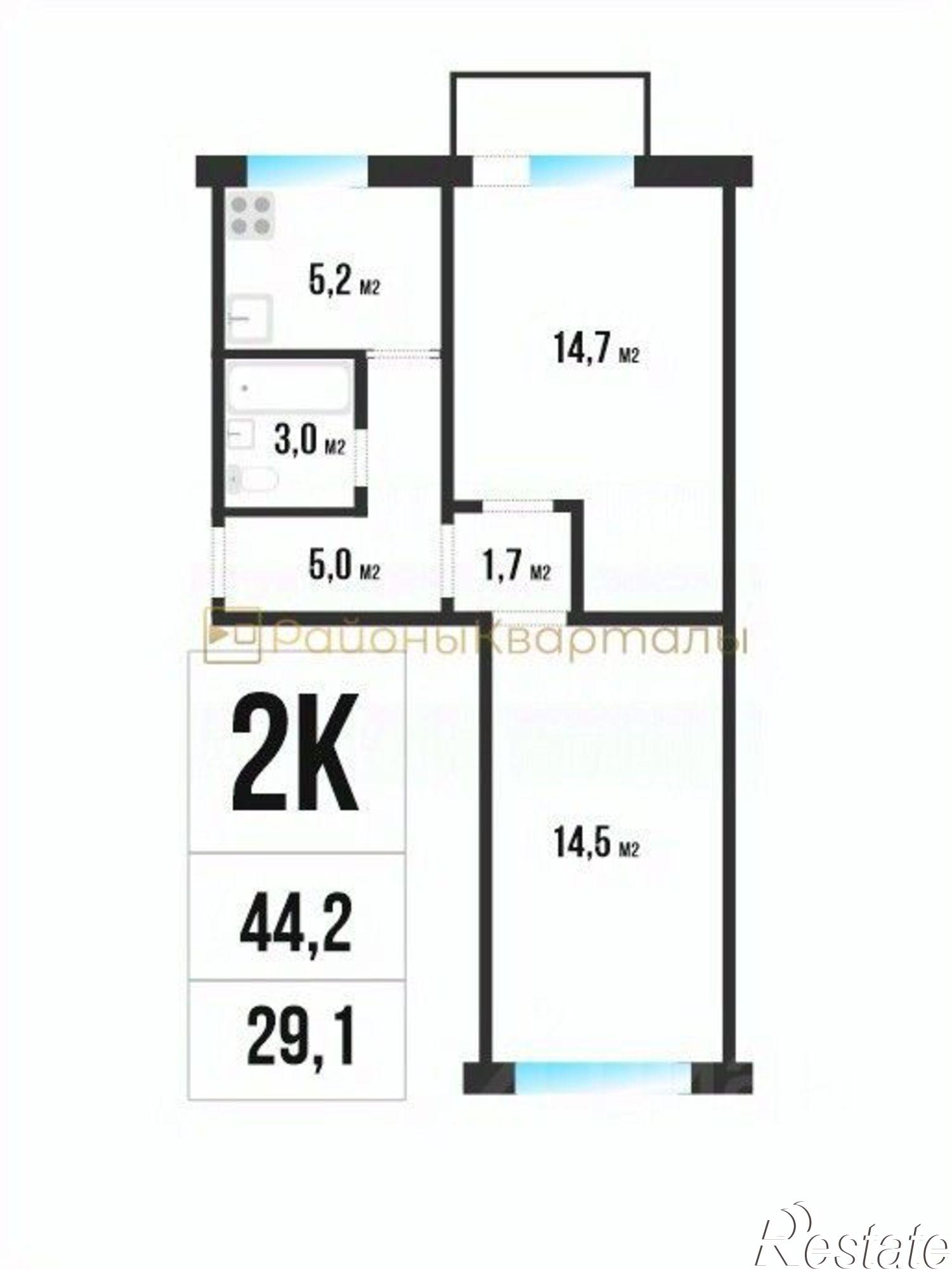 Купить квартиру за 4 100 000 рублей на улица Немировича-Данченко, 4/1