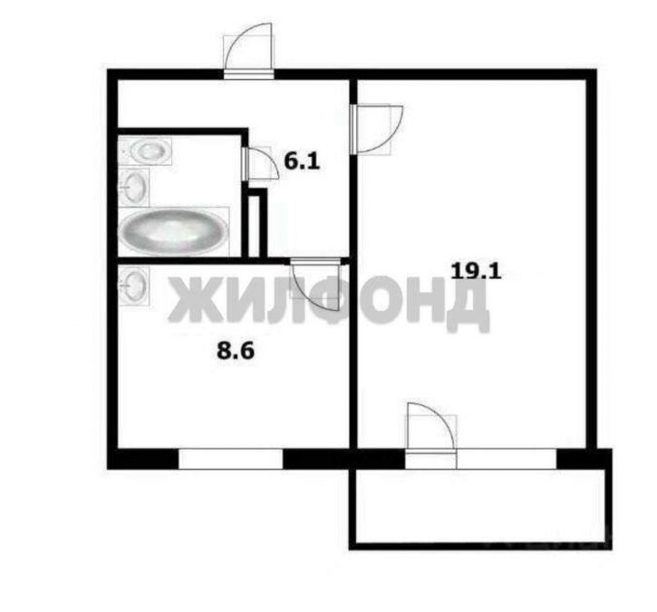 1-комн квартира Мясниковой улица, д.24/2