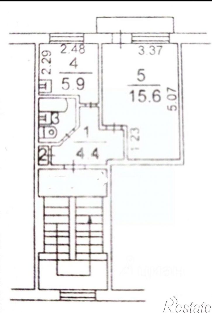 1-комн квартира улица Немировича-Данченко, 4/3,  д. 4/3