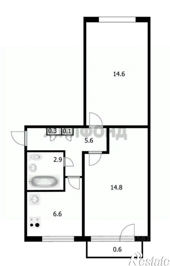 2-комн квартира улица Тургенева, 197,  д. 197
