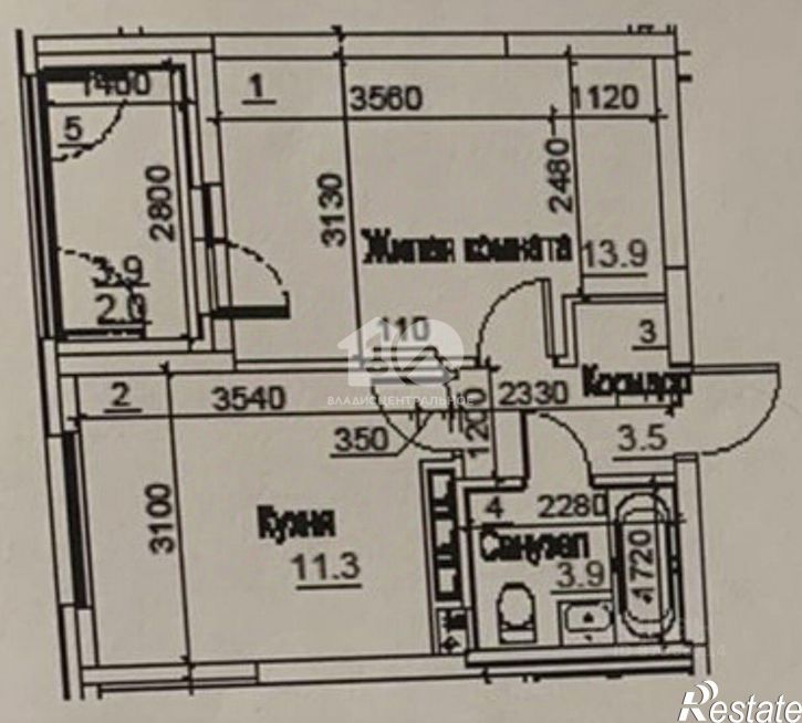 1-комн квартира ул Тайгинская, 39,  д. 39