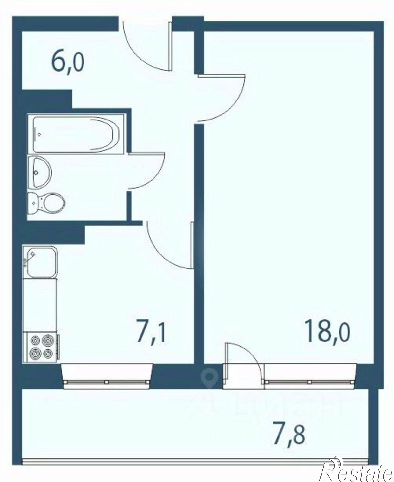 Купить квартиру за 4 958 000 рублей на Междуреченская улица