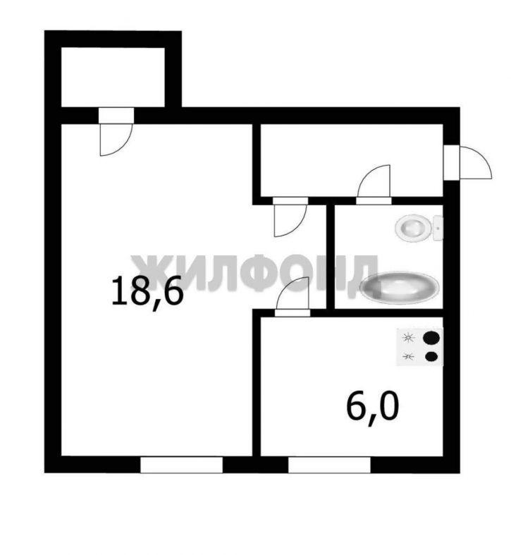 1-комн квартира Богдана Хмельницкого улица, д.57/1