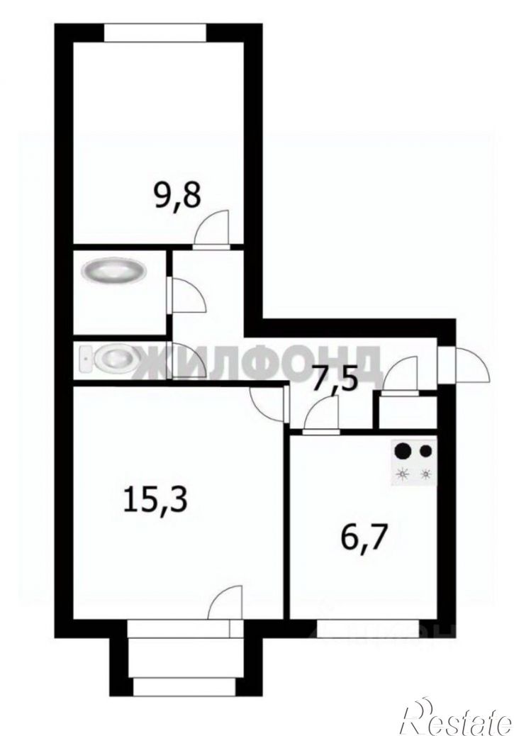 2-комн квартира ул Ударная, 23/1,  д. 23/1