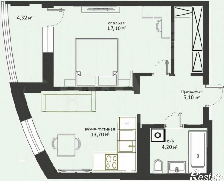 1-комн квартира Закаменский мкр, 11,  д. 11