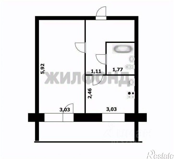 1-комн квартира Междуреченская улица, 5/1,  д. 5/1