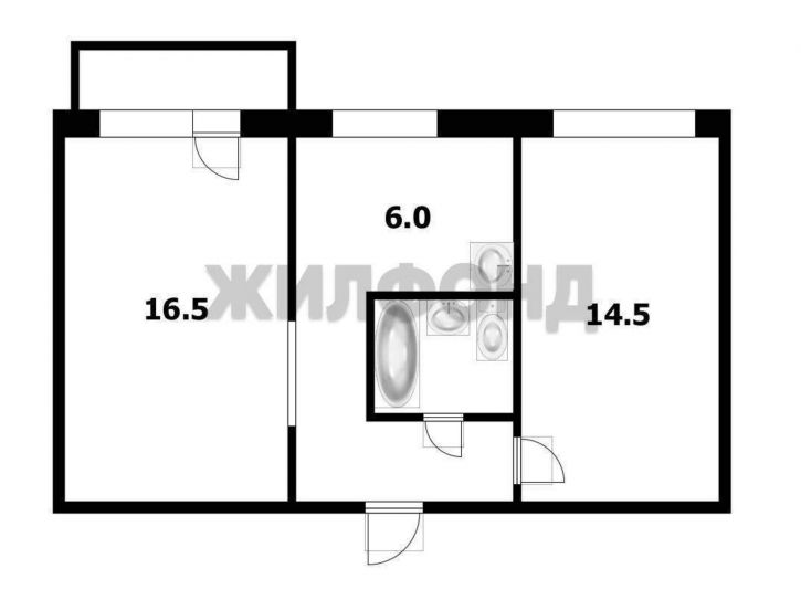2-комн квартира Немировича-Данченко улица, д.6