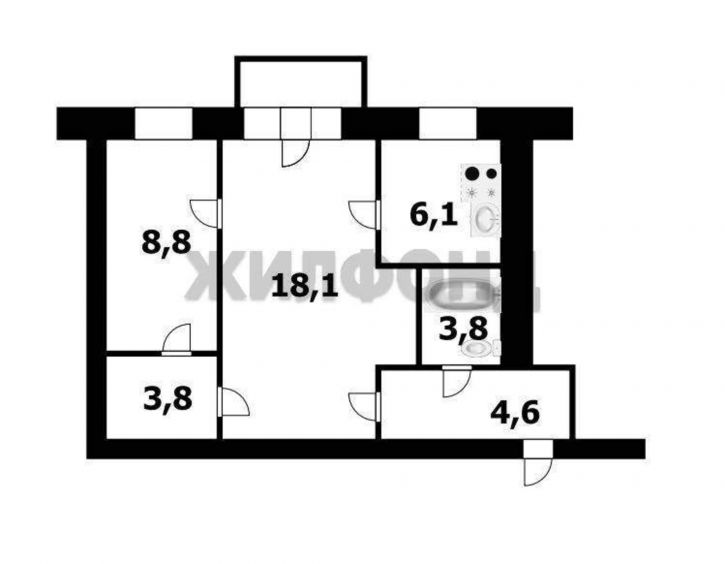 2-комн квартира Дзержинского проспект, д.81/2