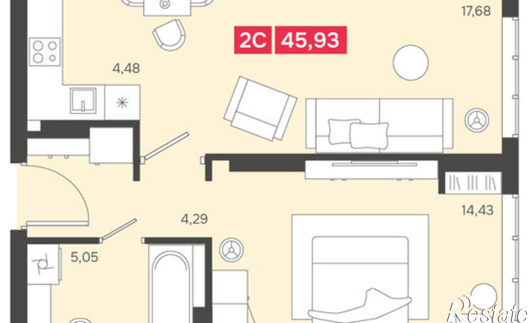 Купить квартиру за 8 700 000 рублей на ул Красногорская, 19