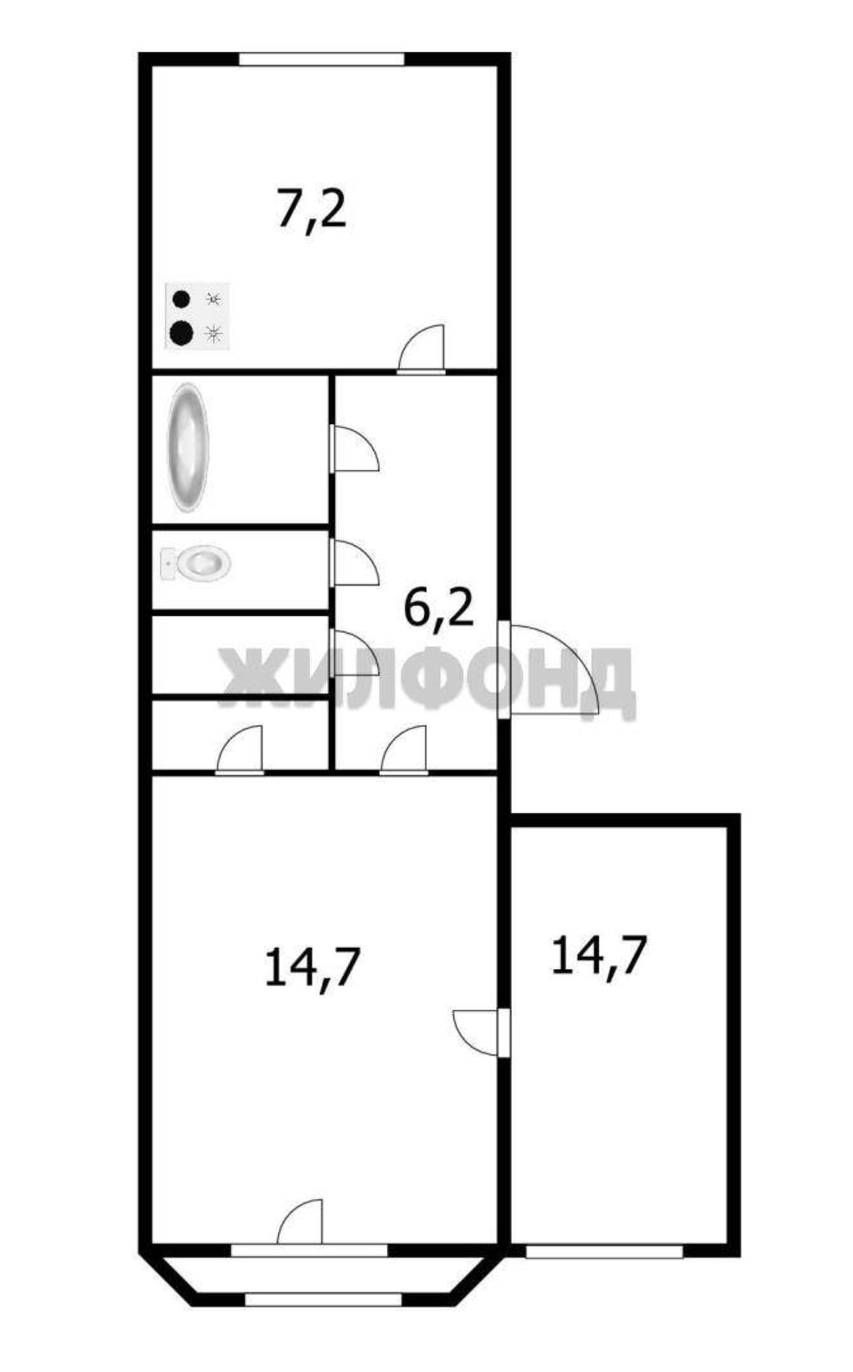 Купить квартиру за 6 500 000 рублей на Кирова улица, д.76