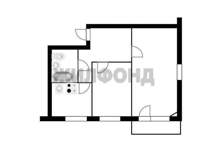 2-комн квартира Первомайская улица, д.110