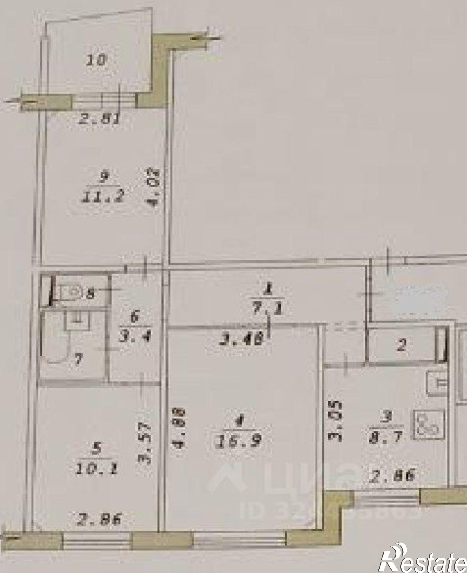 Купить квартиру за 5 800 000 рублей на улица Гребенщикова, 11/1