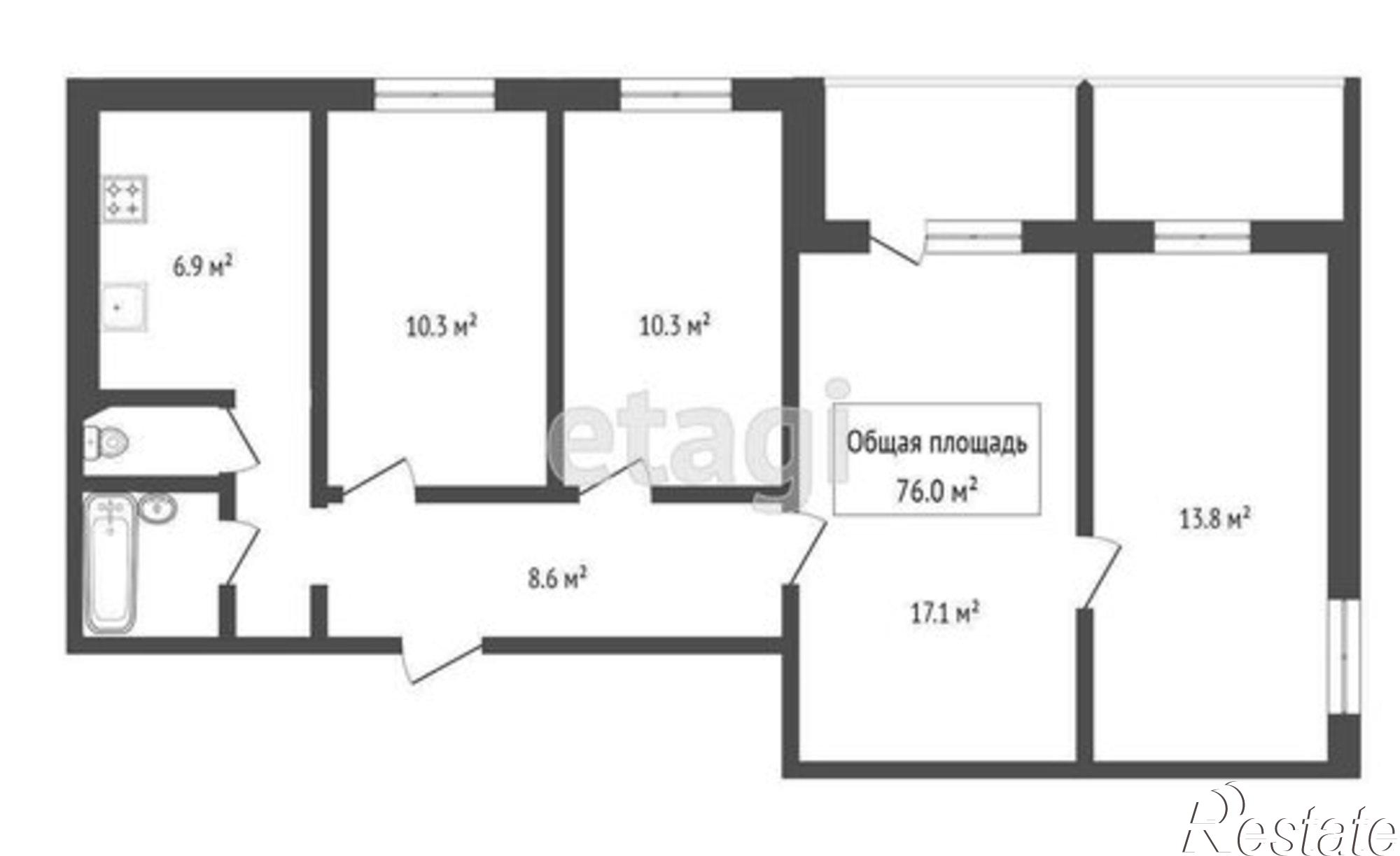 Купить квартиру за 8 100 000 рублей на ул Крылова, 45