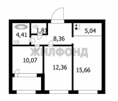 3-комн, 58кв м, этаж 2/9 Владимировская улица, д.28