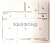 -комн, 60.6кв м, этаж 6/13 Александра Чистякова улица, д.22/1