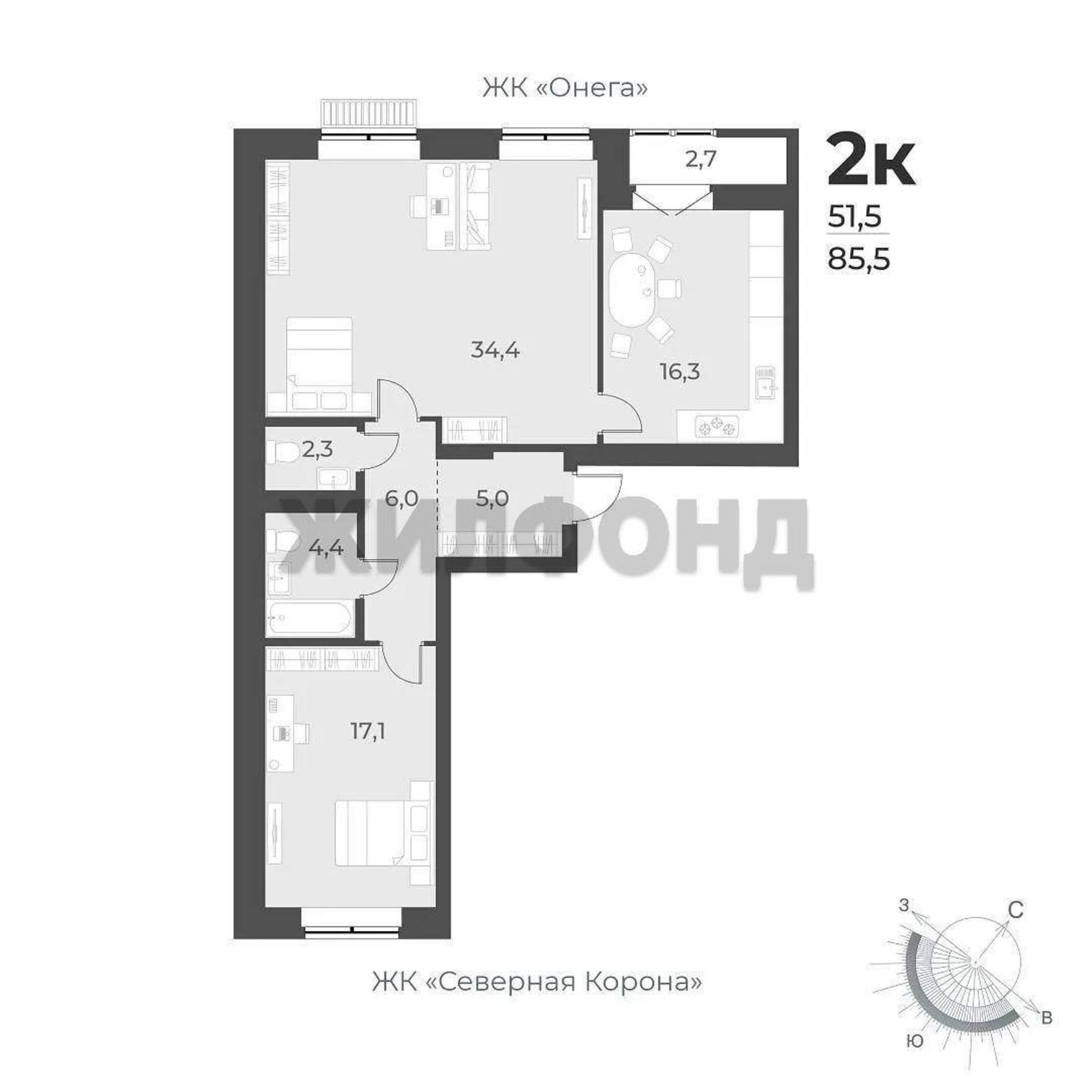 Купить квартиру за 8 050 000 рублей на Декоративный Питомник улица, д.15