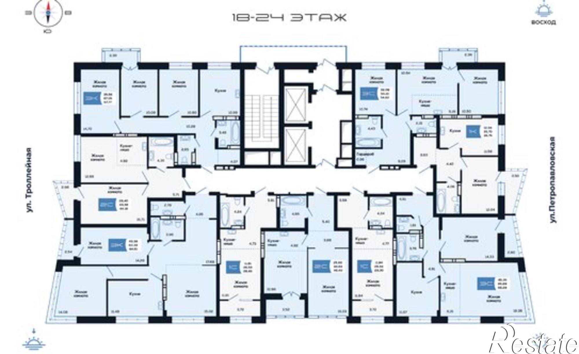 Купить квартиру за 10 600 000 рублей на Петропавловская улица, 10А