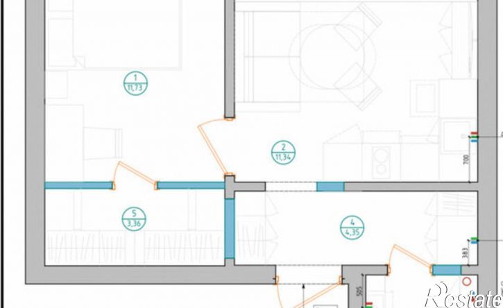 1-комн квартира ул 1-я Шоссейная, 56,  д. 56