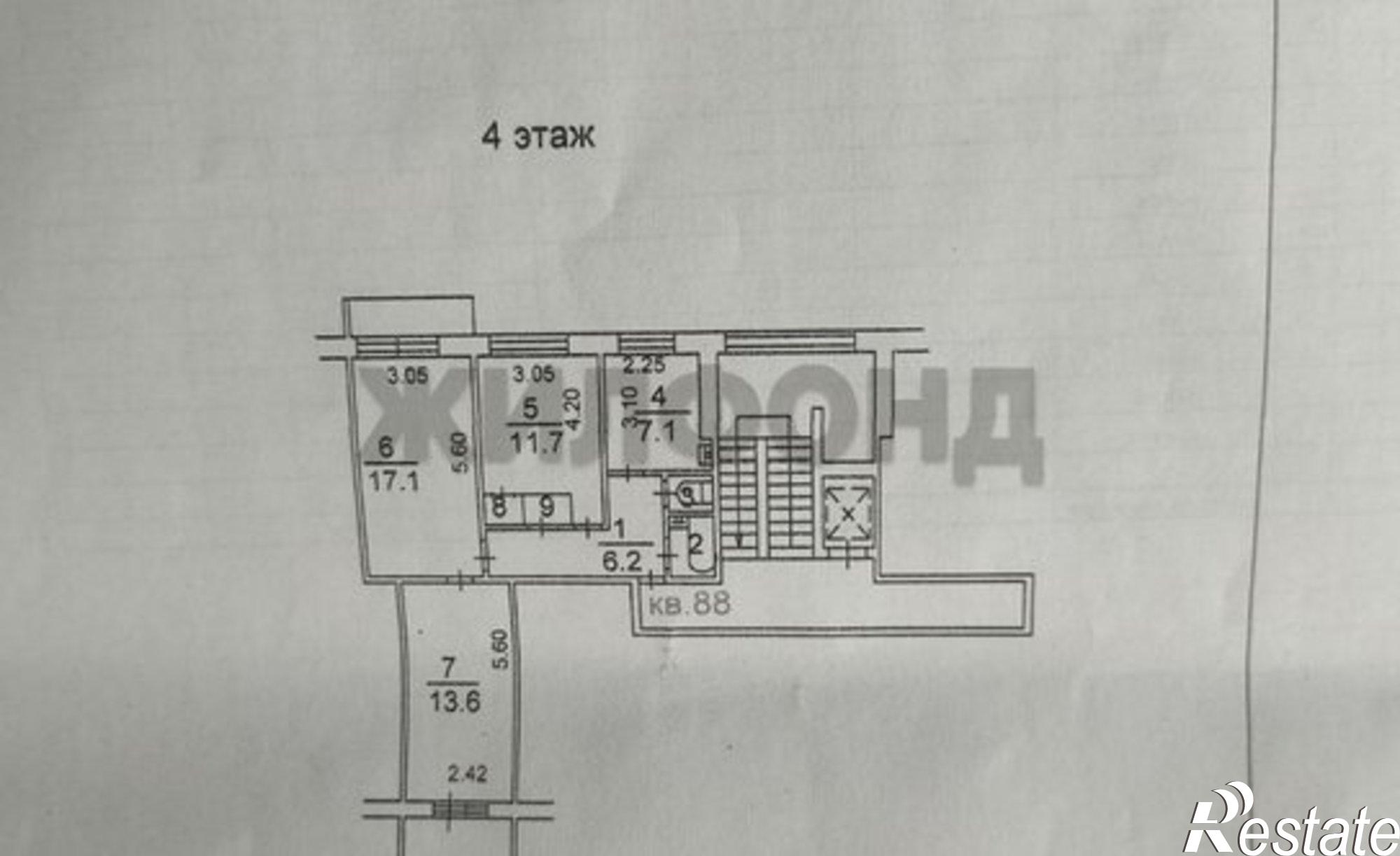 Купить квартиру за 7 500 000 рублей на Дачная улица, 21/4