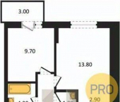 2-комн, 68кв м, этаж 12/24 Прибрежная улица, 4