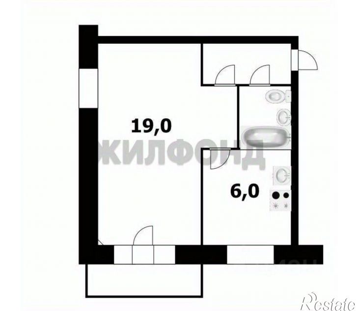 1-комн квартира ул Объединения, 13,  д. 13