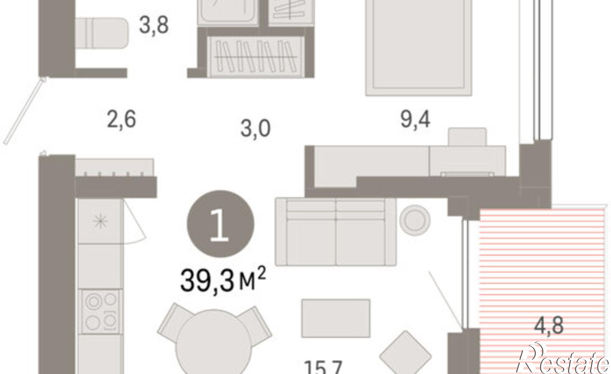 Купить квартиру за 6 990 000 рублей на улица Лебедевского, 3