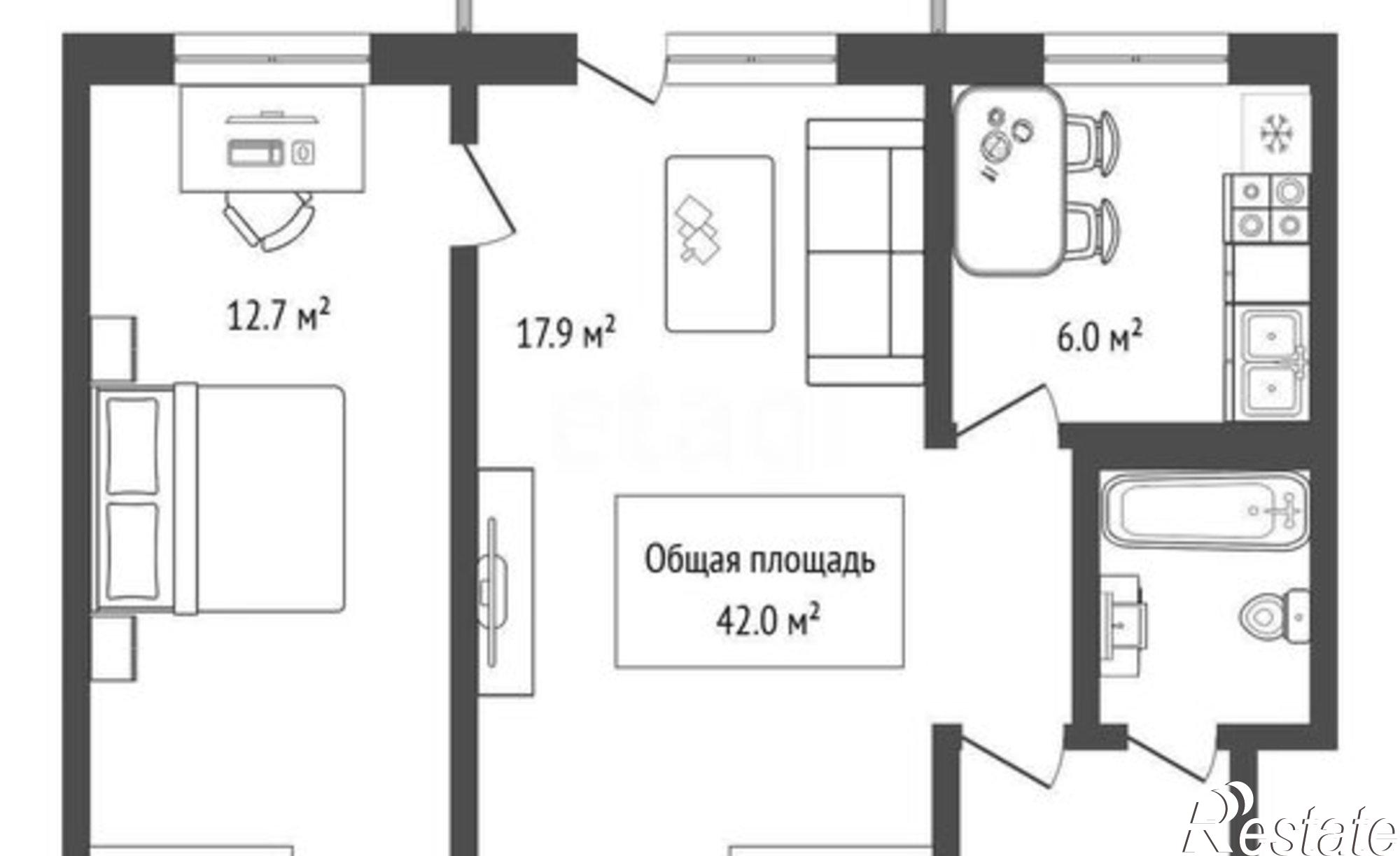 Купить квартиру за 4 800 000 рублей на пр-кт Дзержинского, 33