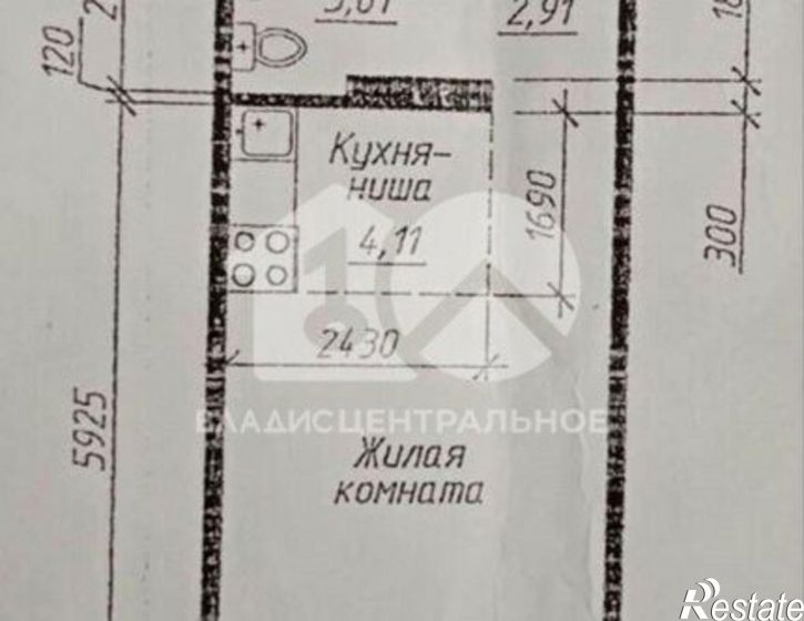 1-комн квартира ул Виктора Уса, 4,  д. 4