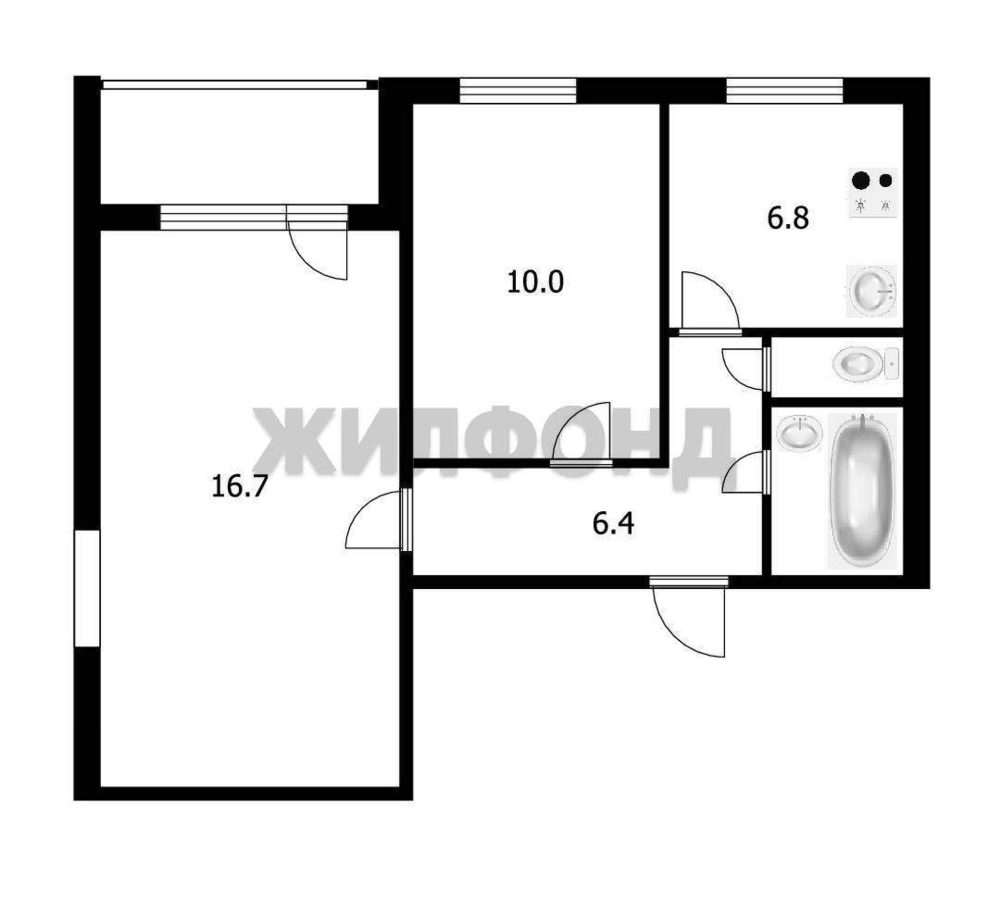 Купить квартиру за 5 200 000 рублей на Кропоткина улица, д.132/1
