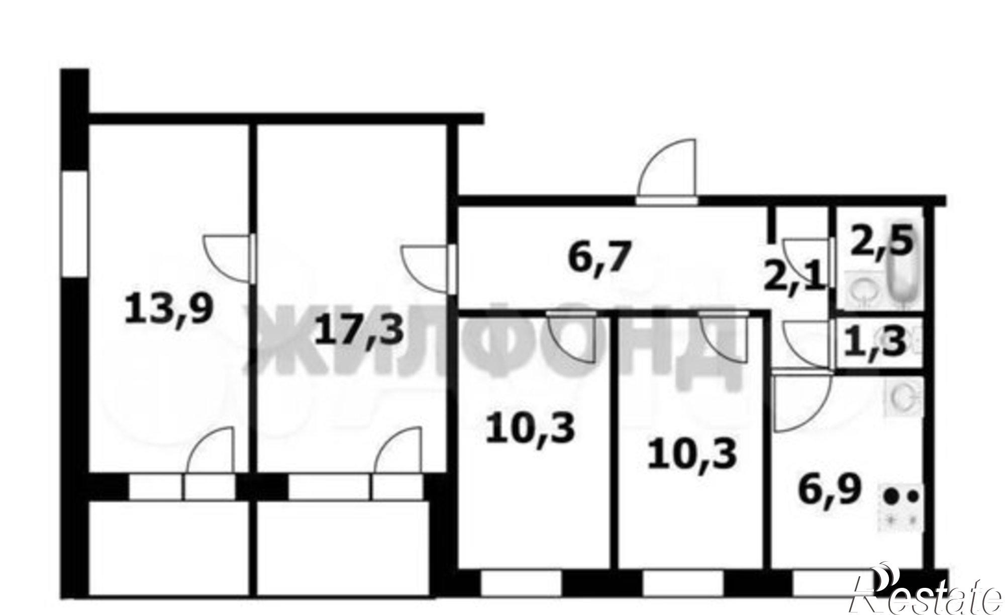 Купить квартиру за 8 500 000 рублей на ул Бориса Богаткова, 226