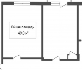 2-комн, 54кв м, этаж 2/5 пр-кт Дзержинского, 40
