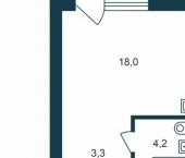 1-комн, 27кв м, этаж 5/16 ул Тайгинская, 39
