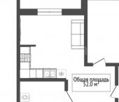 1-комн, 52кв м, этаж 12/25 улица Дмитрия Донского, 25/1