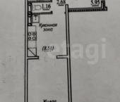 3-комн, 59 кв м, этаж 5/10 улица В. Высоцкого, 143/9