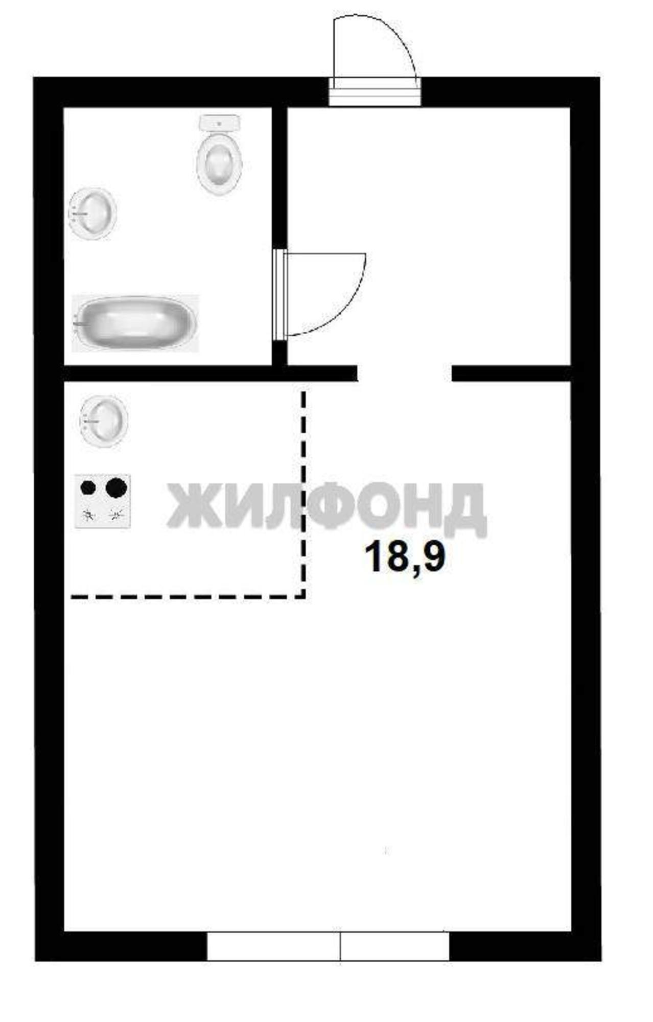 Купить студию за 2 790 000 рублей на Титова улица, д.12