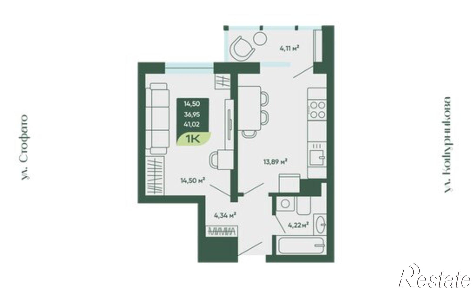 Купить квартиру за 8 290 000 рублей на улица Стофато, 26