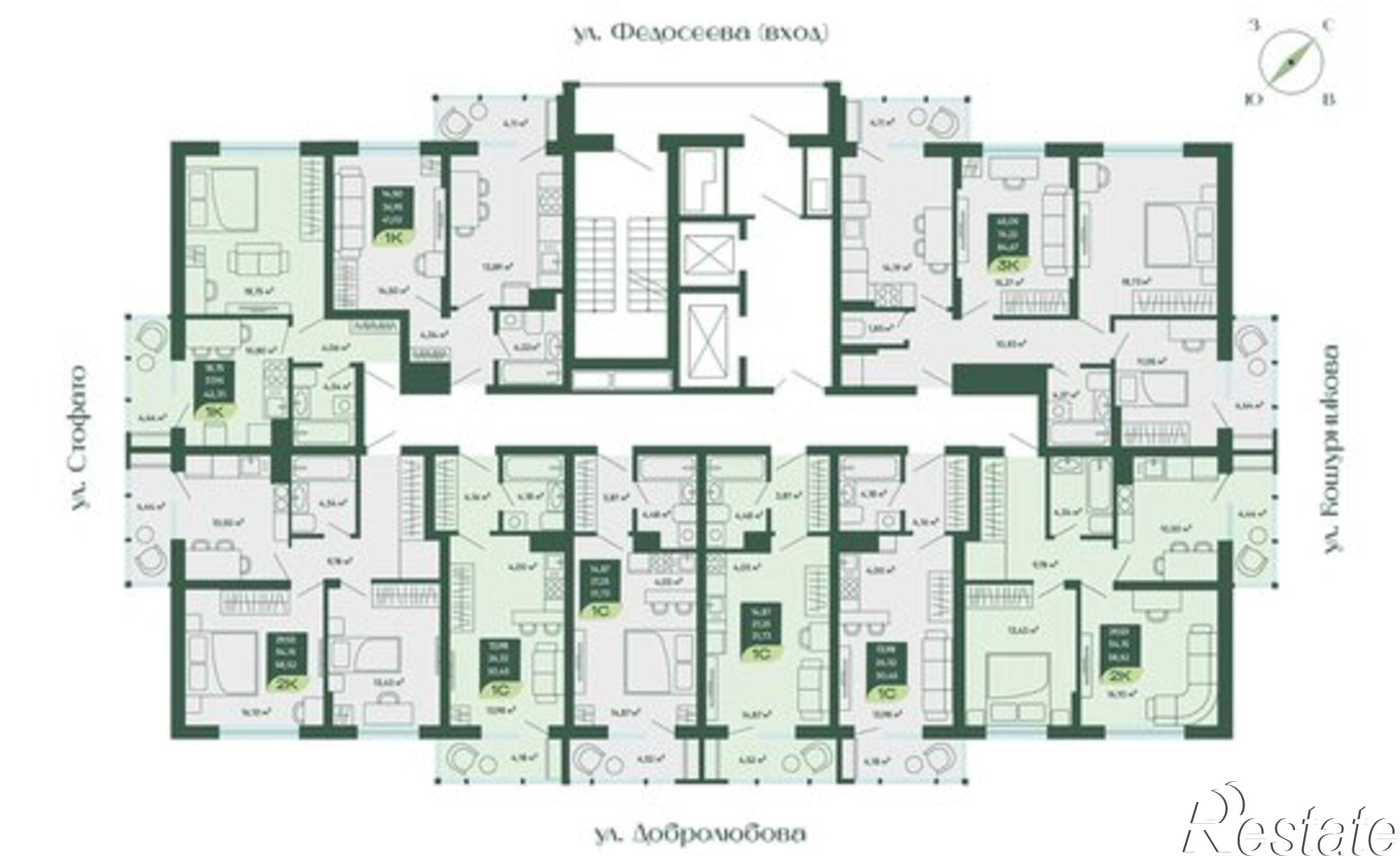 Купить квартиру за 8 290 000 рублей на улица Стофато, 26