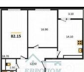 3-комн, 82.15 кв м, этаж 11/14 ул. Пролетарская,271/5