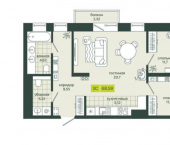 3-комн, 69 кв м, этаж 15/25 ул Вилюйская, 10