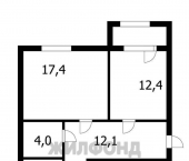 2-комн, 62.4кв м, этаж 7/9 Пролетарская улица, д.271/2