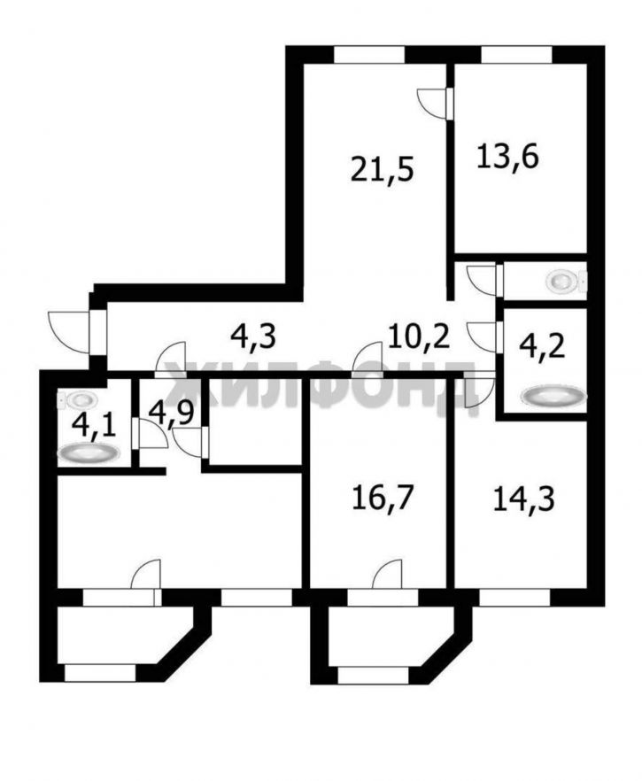 3-комн квартира Восход улица, д.46