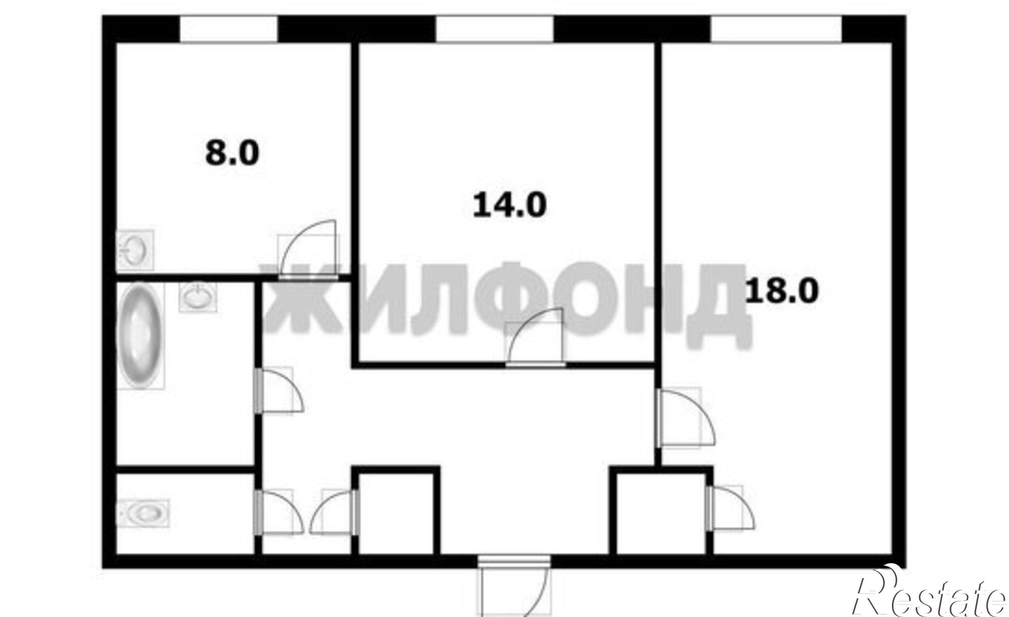 Купить квартиру за 4 400 000 рублей на пр-кт Дзержинского, 75