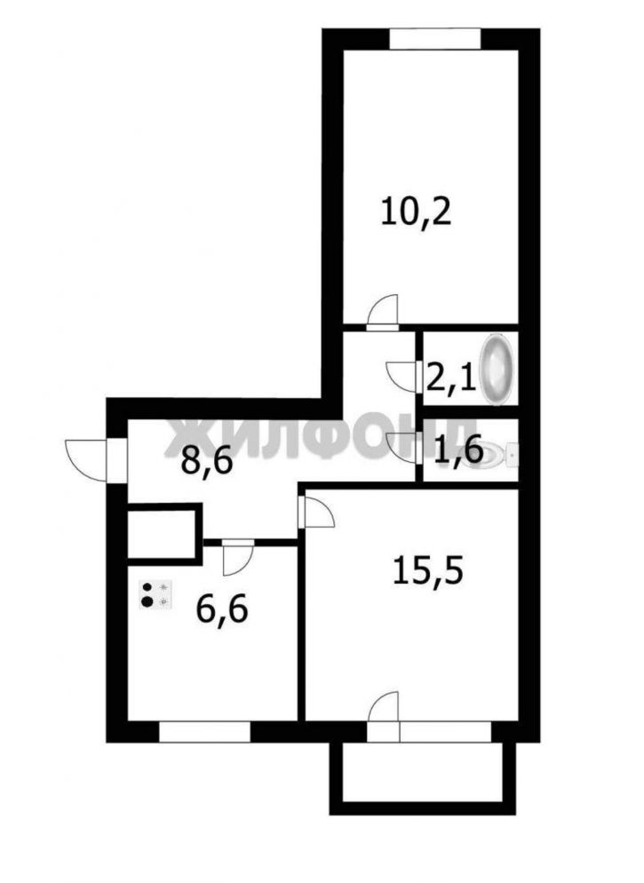 2-комн квартира Палласа улица, д.17