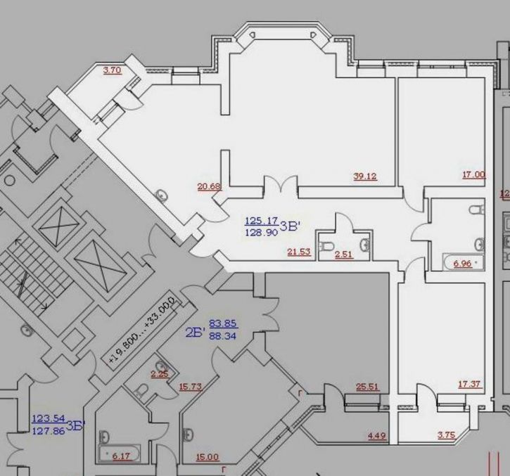 3-комн квартира Молодёжи бульвар, 38