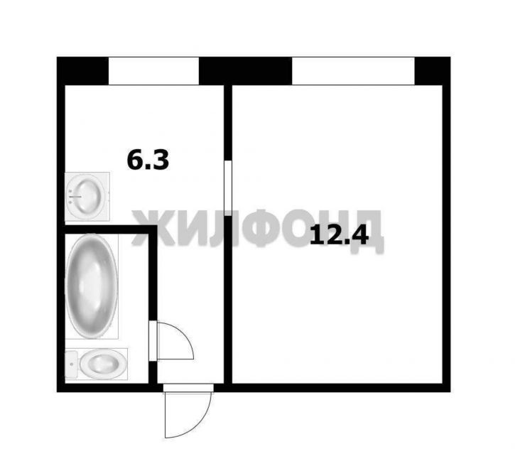1-комн квартира Ученическая улица, д.1А