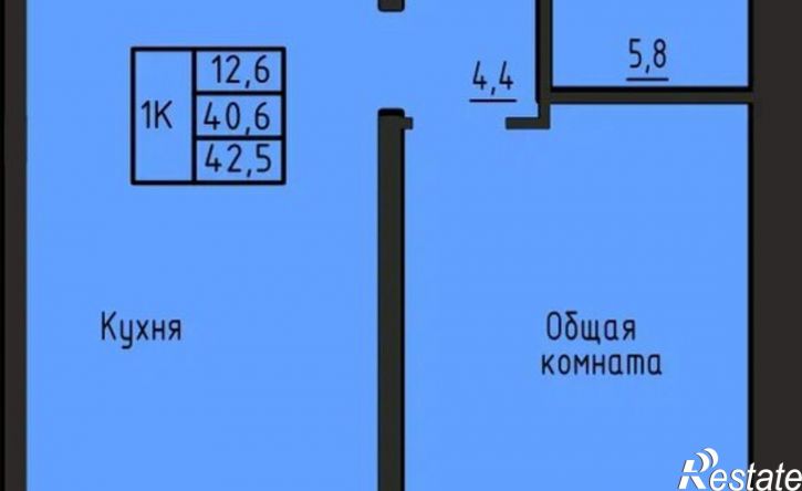 1-комн квартира в новом доме Южно-Чемской жилмассив