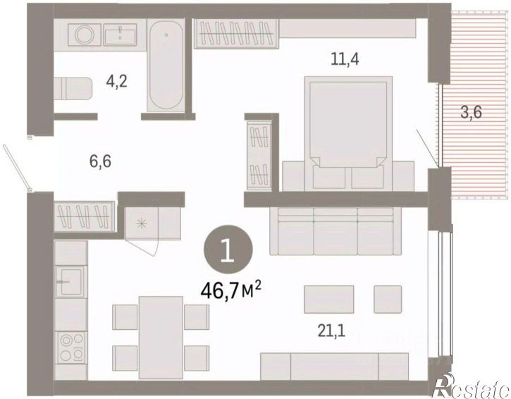 2-комн квартира в новом доме ул Большевистская, 104,  д. 104