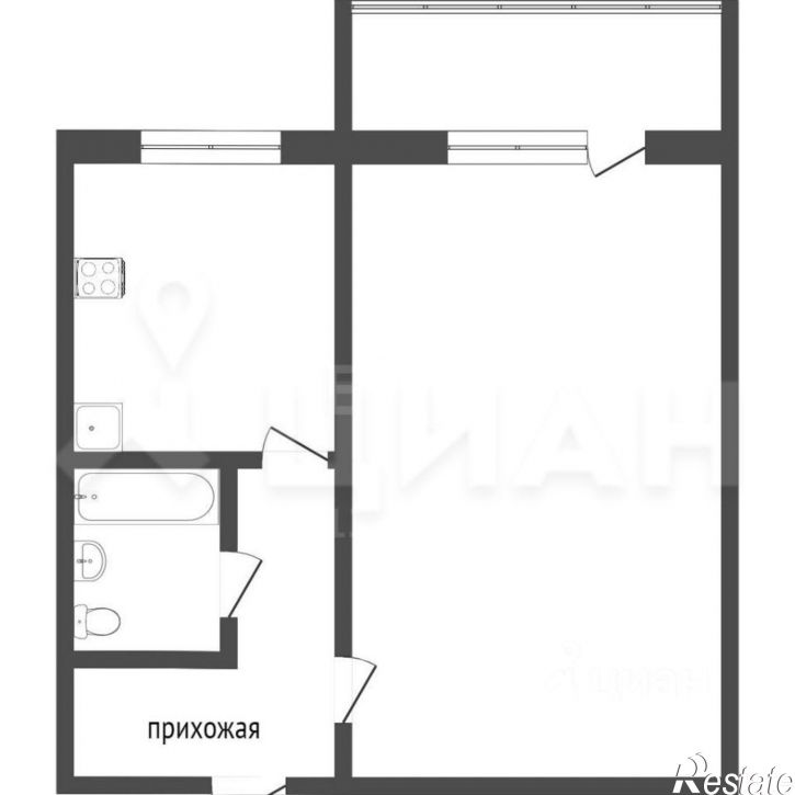1-комн квартира ул Иванова, 11,  д. 11